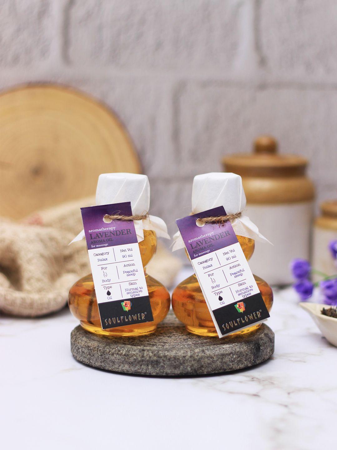 soulflower unisex pack of 2 lavender sustainable aroma massage oil