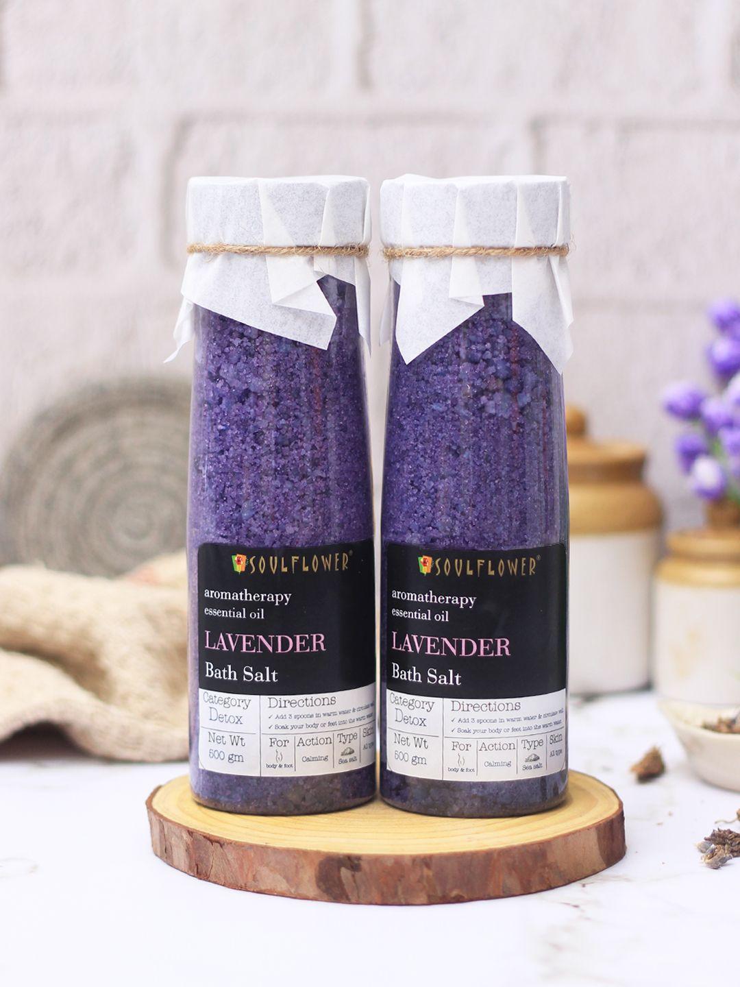 soulflower unisex pack of 2 lavender sustainable bath salt