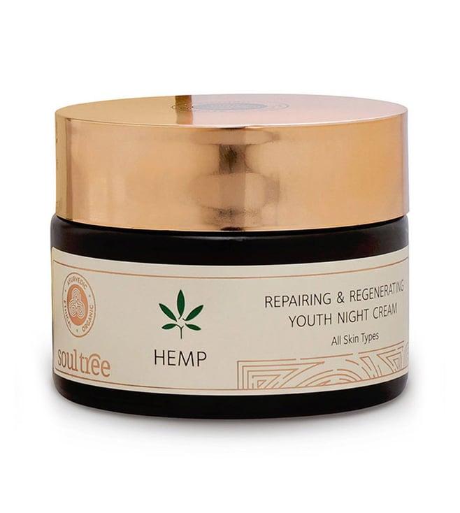 soultree hemp repairing & regenerating youth night cream - 50 gm