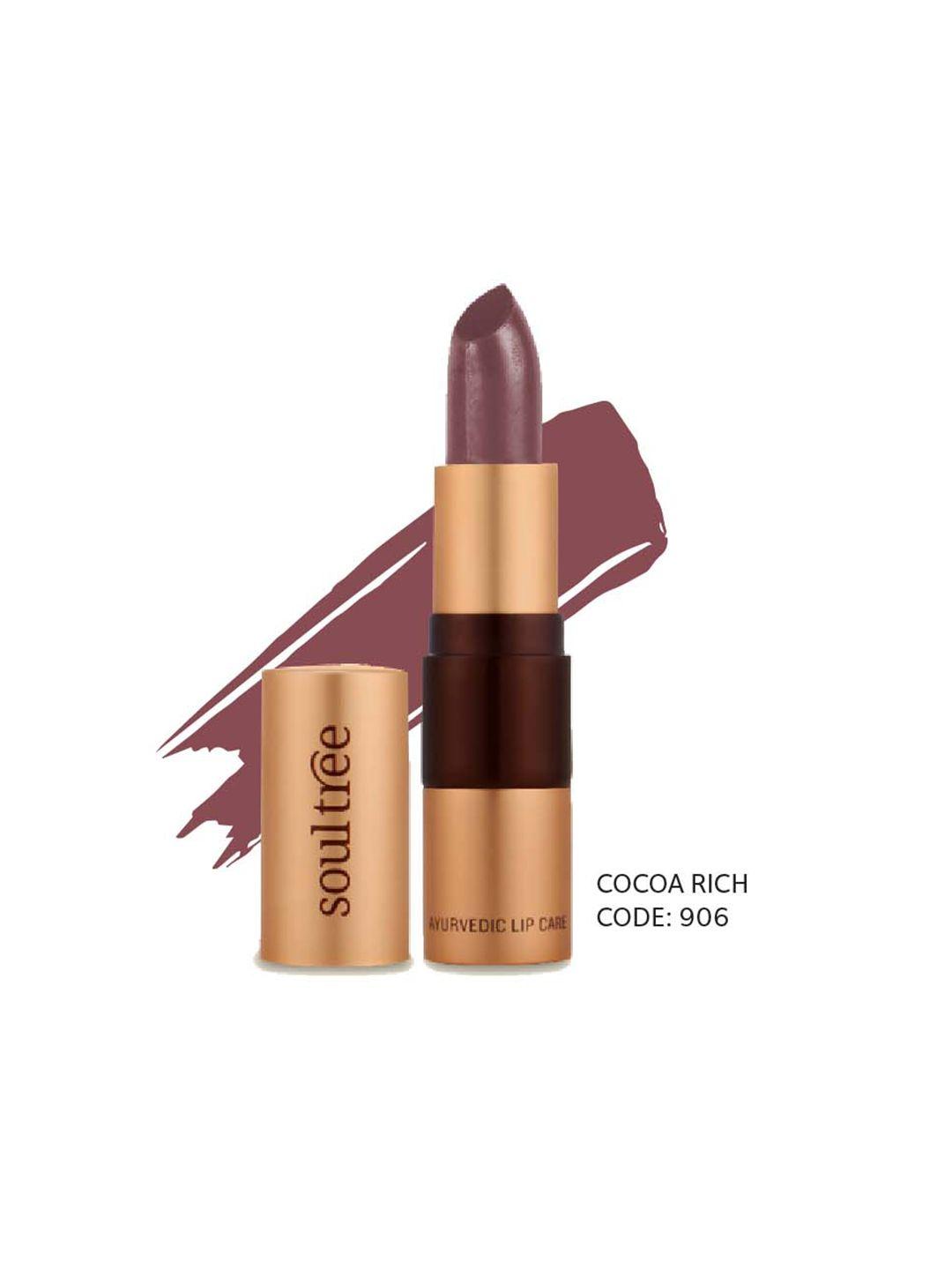 soultree ayurvedic lipstick cocoa rich 906 - 4gm