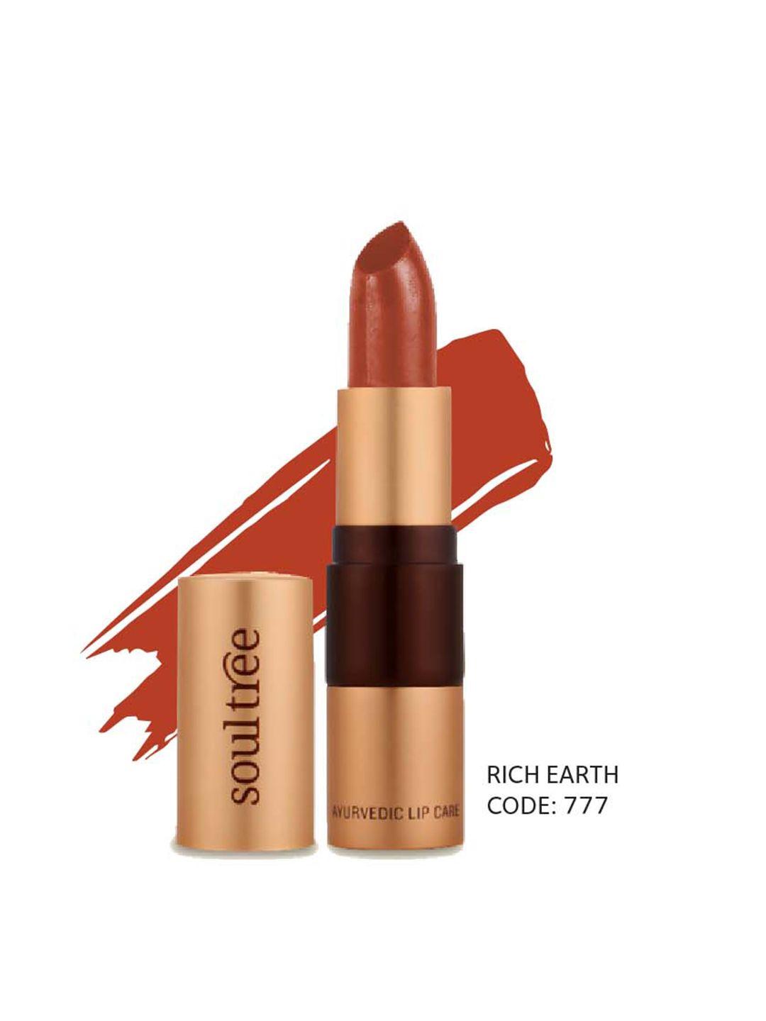 soultree ayurvedic lipstick rich earth 777 - 4gm
