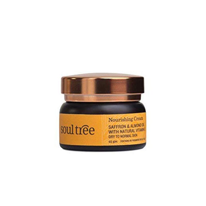 soultree nourishing cream - saffron & almond oil with natural vitamin e