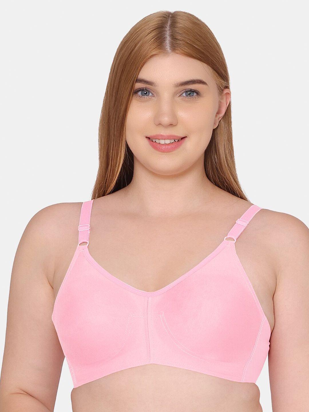 souminie full coverage all day comfort seamless cups cotton bra