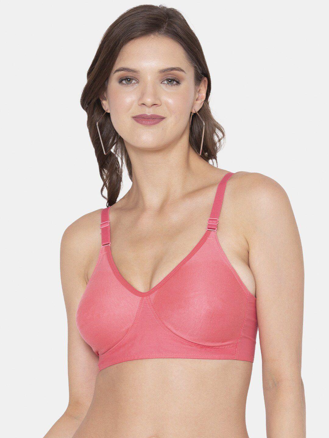 souminie coral non padded & non wired solid bra