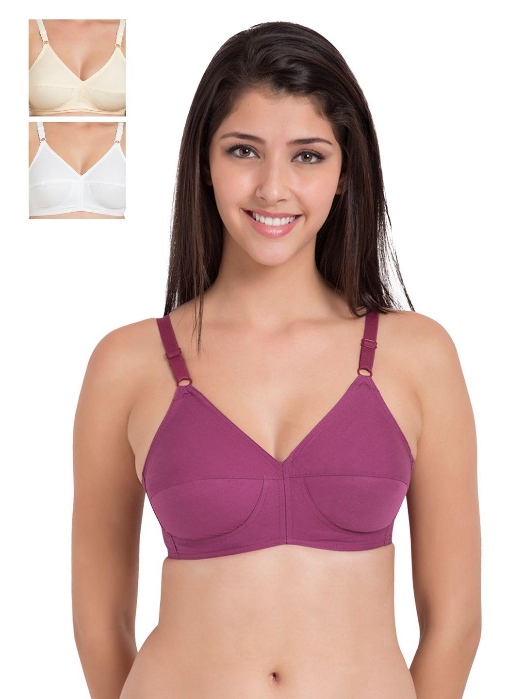 souminie pack of 3 full-coverage bras sly933