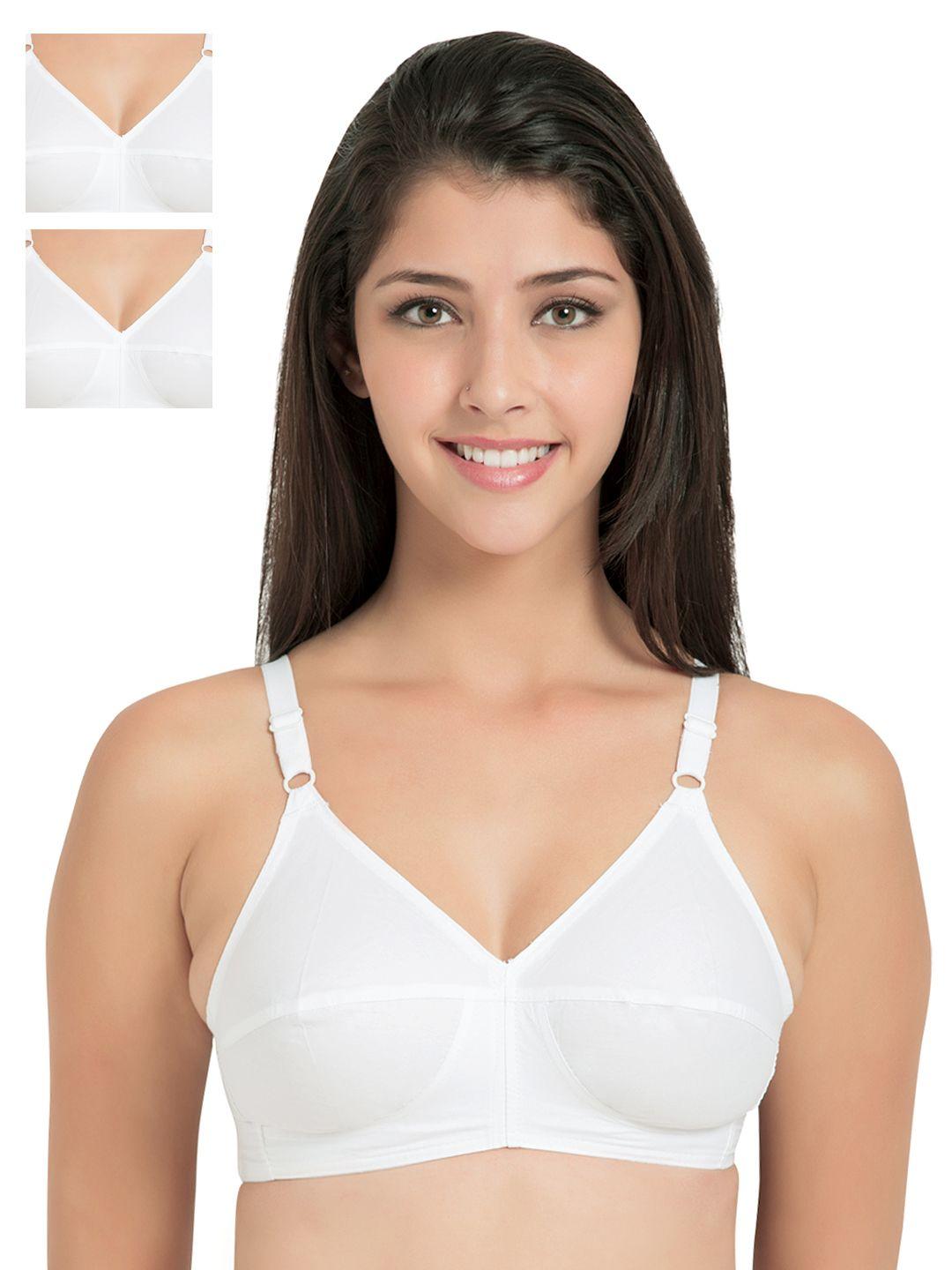 souminie pack of 3 white full-coverage bras sly933wh-3pc-50dd