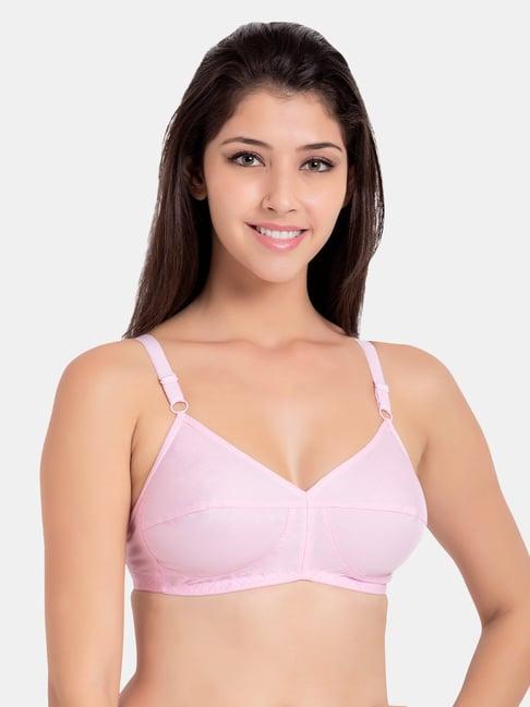 souminie pink non wired non padded minimizer bra