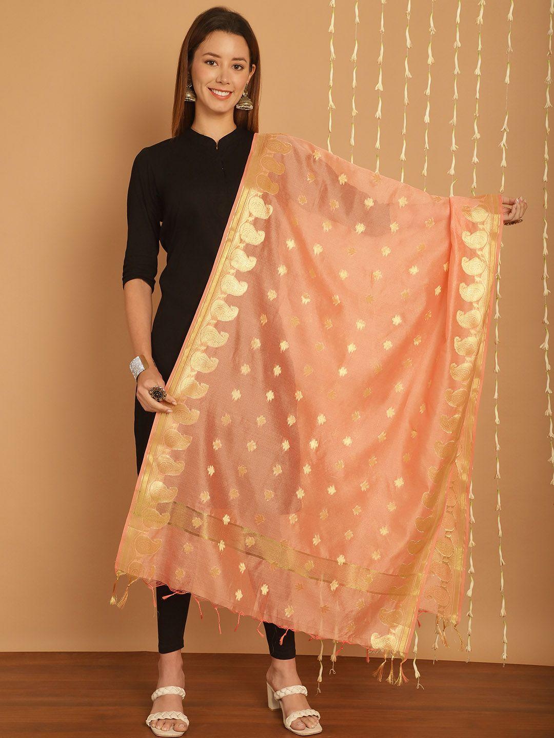 soundarya ethnic motifs woven design banarasi silk dupatta