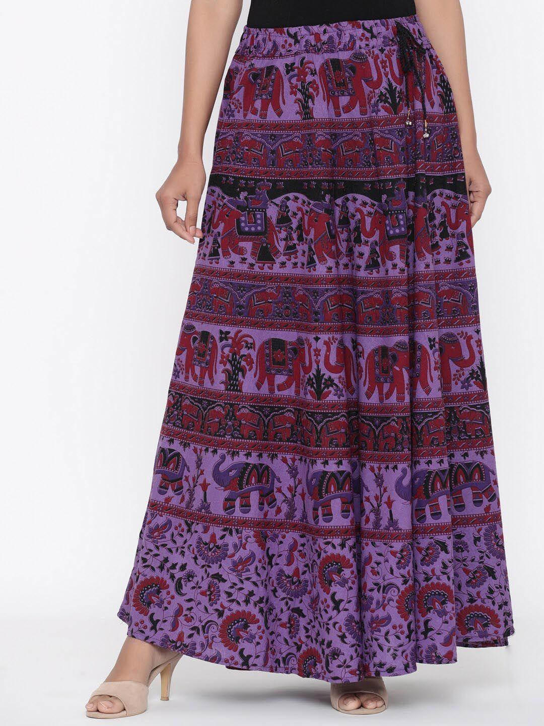soundarya-women-printed-pure-cotton-wrap-around-maxi-skirt