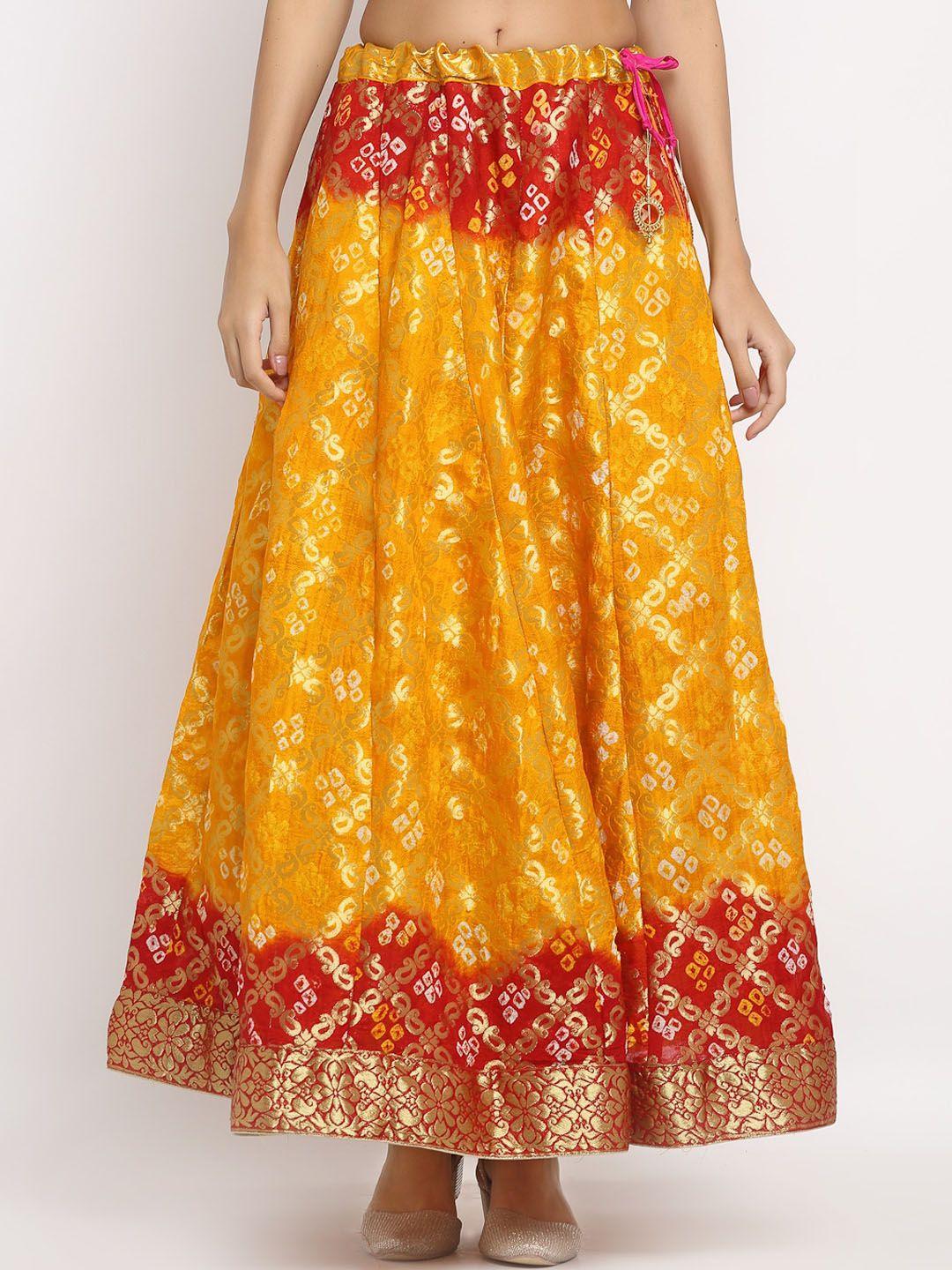 soundarya dyed flared maxi skirt