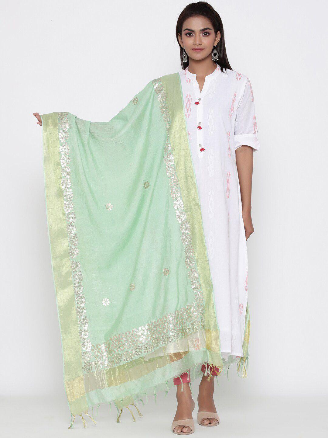 soundarya embroidered dupatta with gotta patti