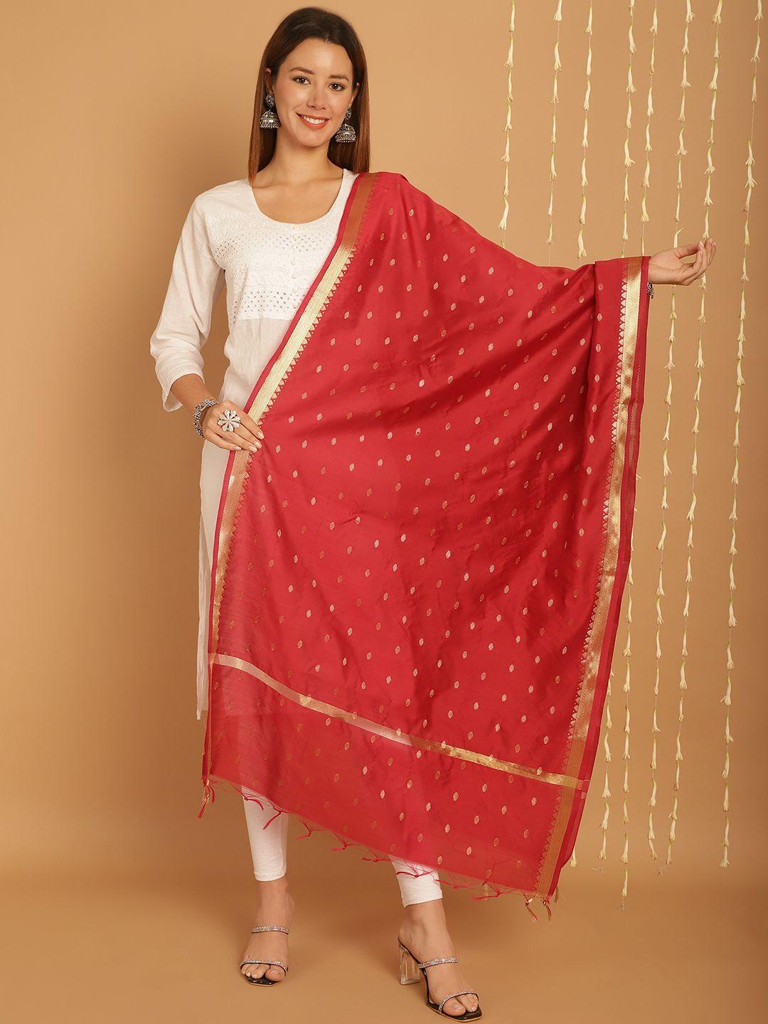 soundarya ethnic motifs woven design banarasi silk dupatta