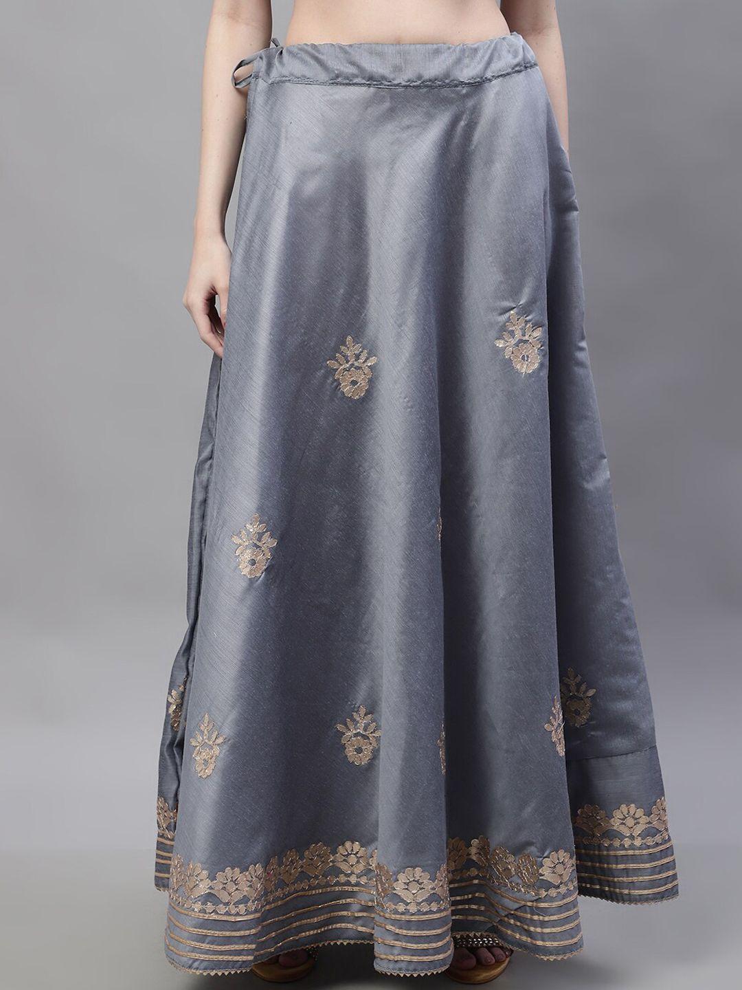 soundarya gotta patti work flared maxi lehanga skirt