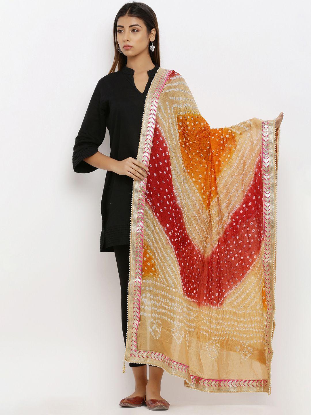 soundarya multicoloured printed dupatta