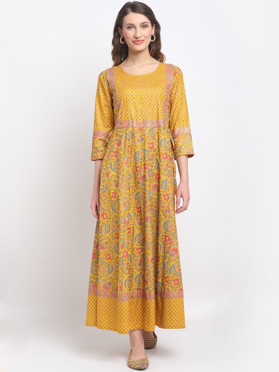 soundarya women floral embroidered kurta