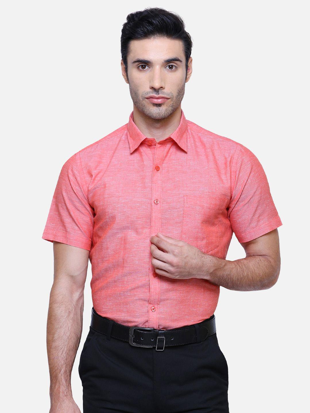 southbay men pink smart tailored fit formal shirt