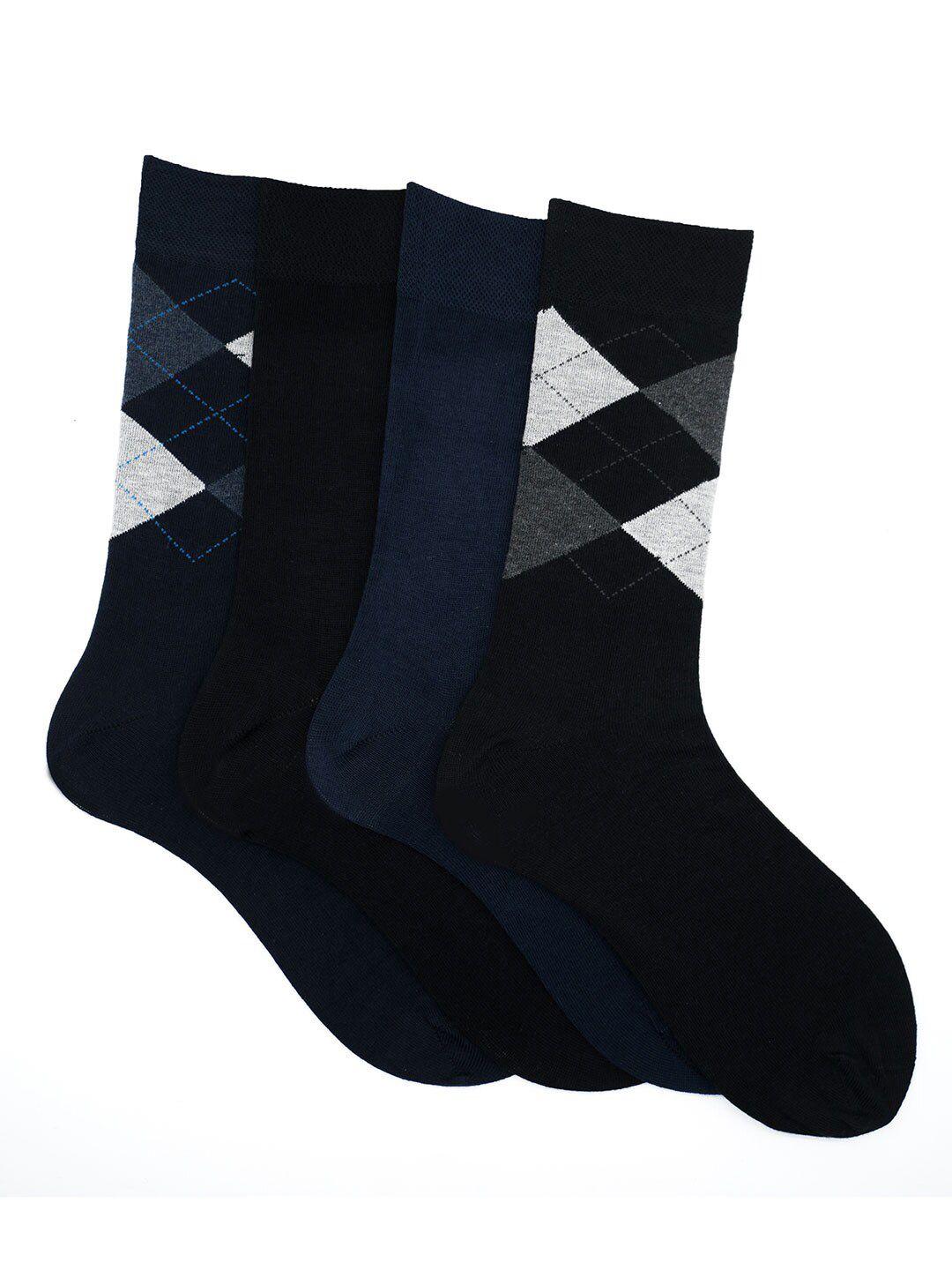 soxytoes men assorted pack of 4 top gun gift box cotton above ankle-length socks