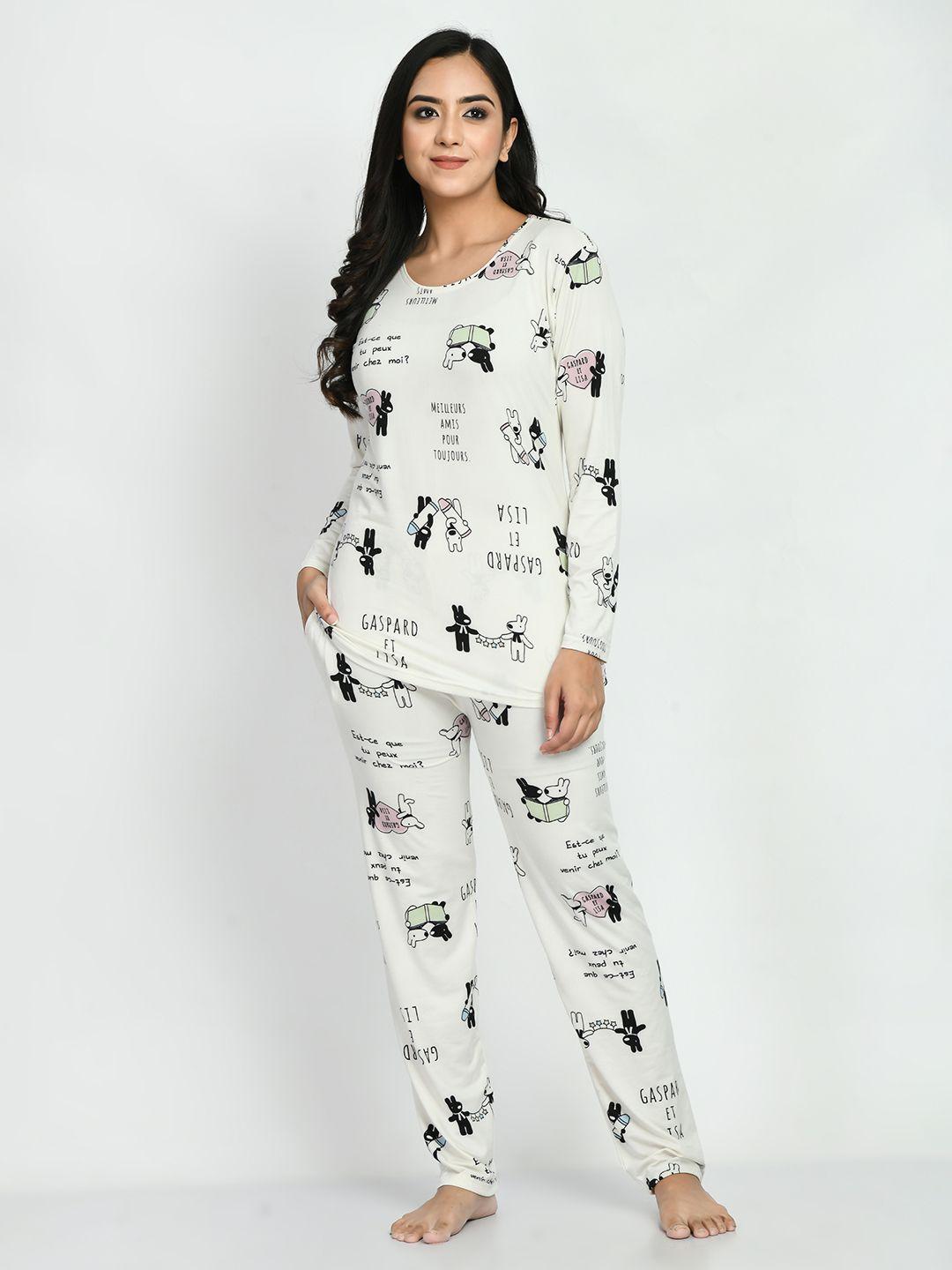 sp designs women printed night suit
