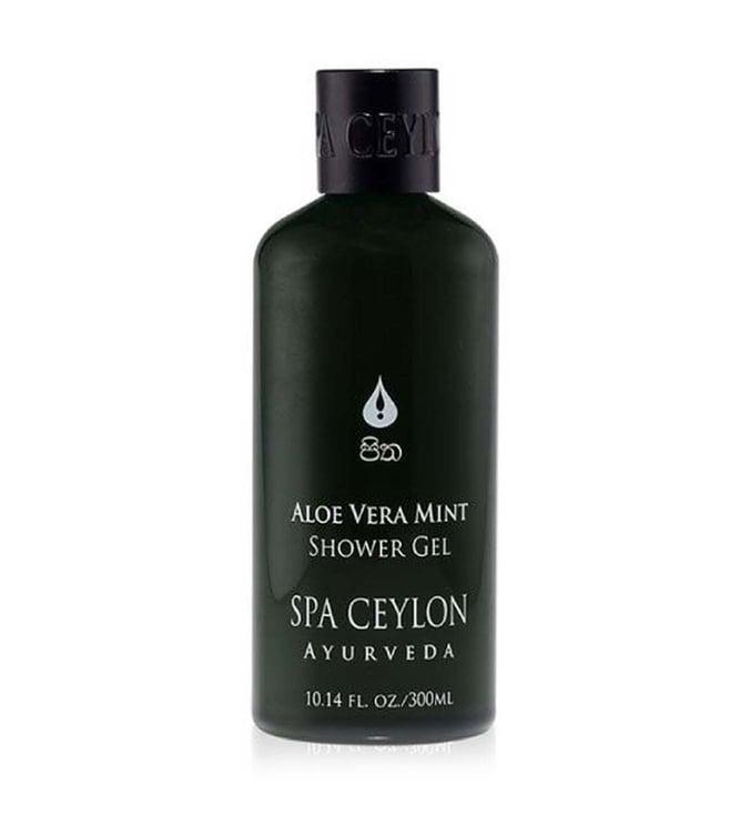 spa ceylon ayurveda wellness aloe vera mint bath & shower gel 300 ml