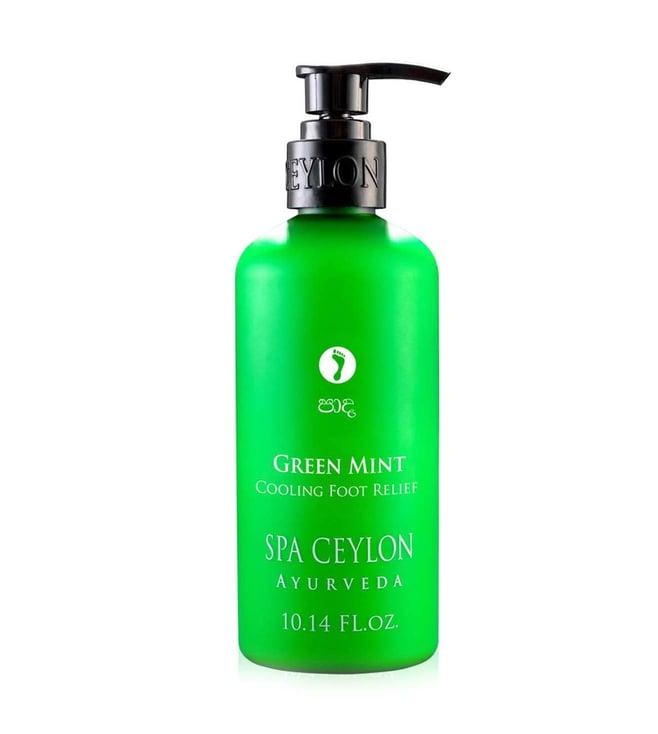 spa ceylon ayurveda wellness green mint cooling foot relief 300 ml