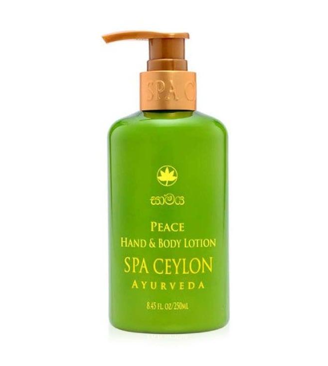 spa ceylon ayurveda wellness peace hand & body lotion 250 ml