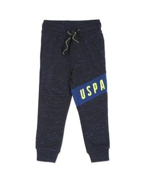 space-dyed flat-front jogger pants with insert pockets