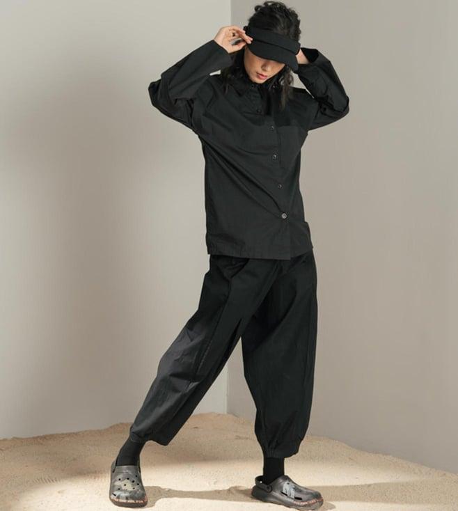 space lines black all inc 1.0 vergo shirt and jogger pant