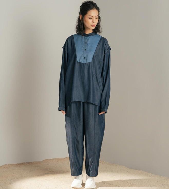 space lines denim all inc 1.0 pluto top and pant