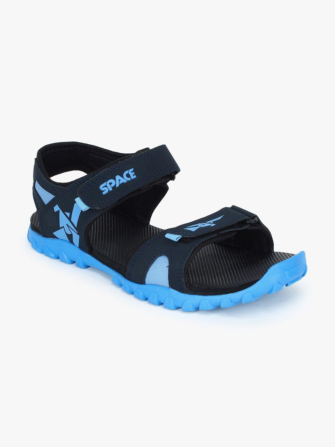 space mens blue comfort sandals