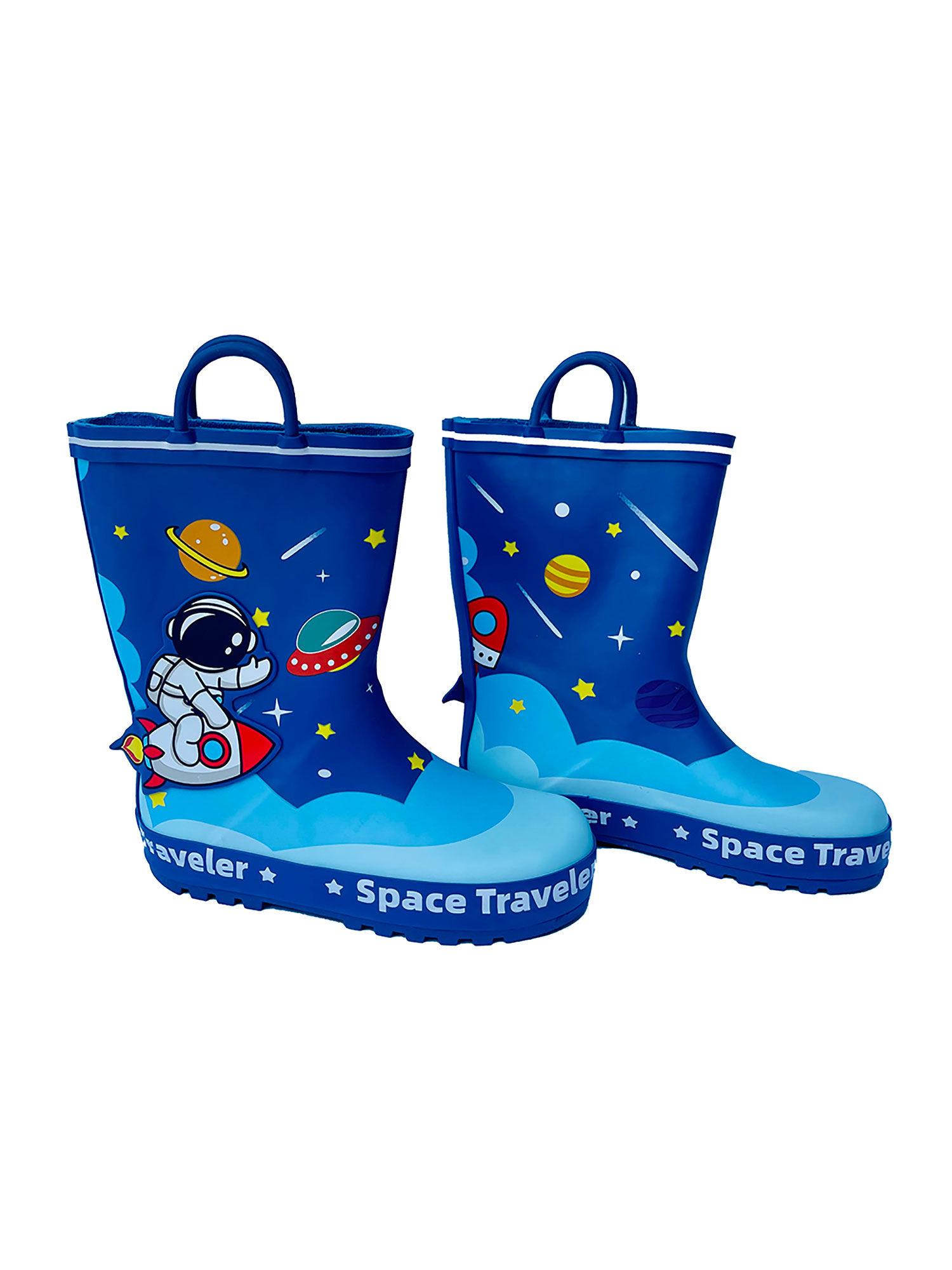 space traveller waterproof flexible rubber rain gumboots