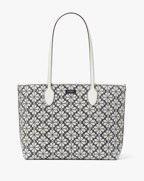 spade flower jacquard bleecker tote bag