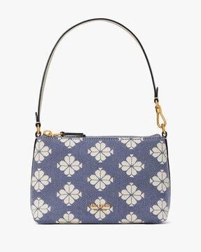 spade flower two-tone small pochette