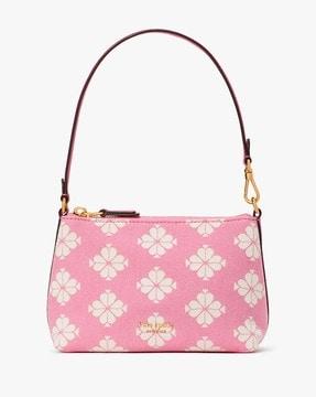 spade flower two-tone small pochette