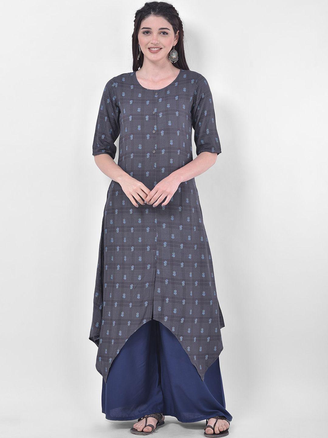 span ethnic motifs printed kurta