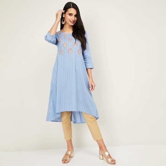 span women embellished a-line kurta