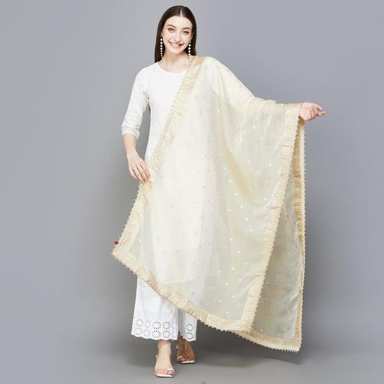 span woven dupatta