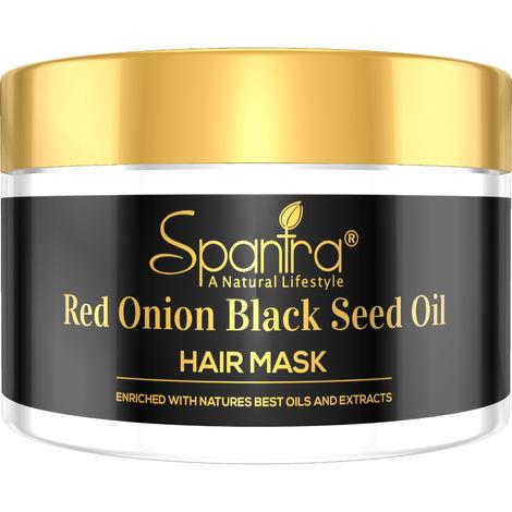 spantra red onion black seed oil hair mask, (250 g)