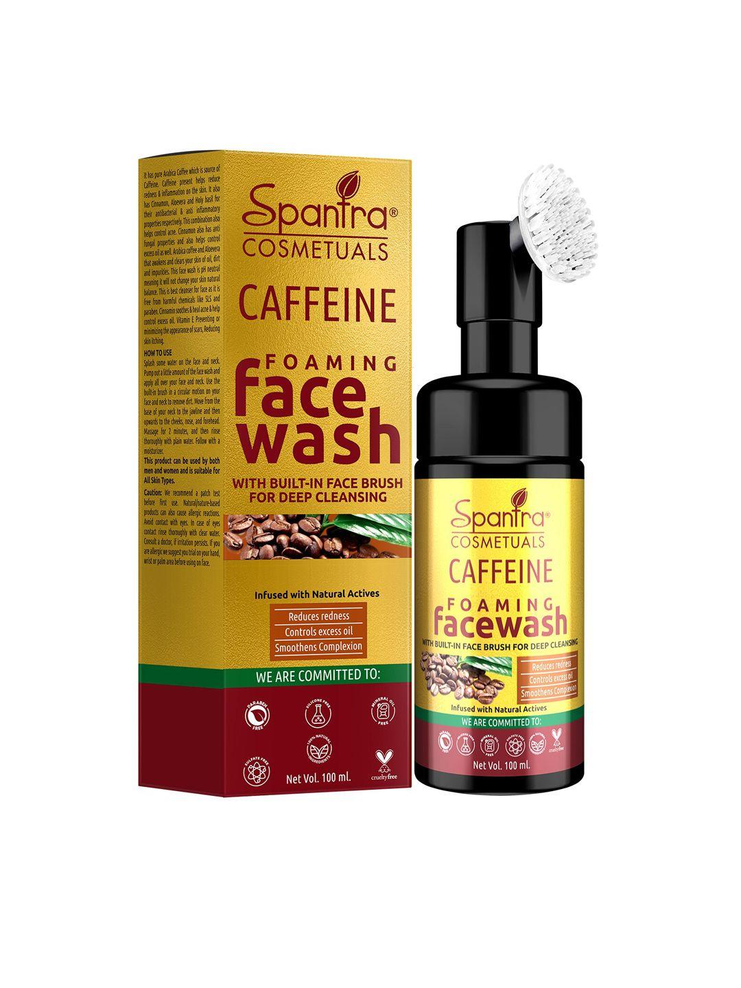 spantra caffeine foaming face wash-100ml