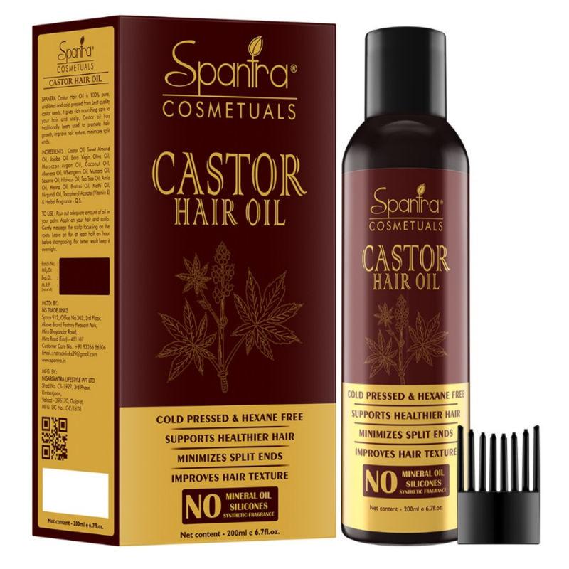 spantra castor hair oil