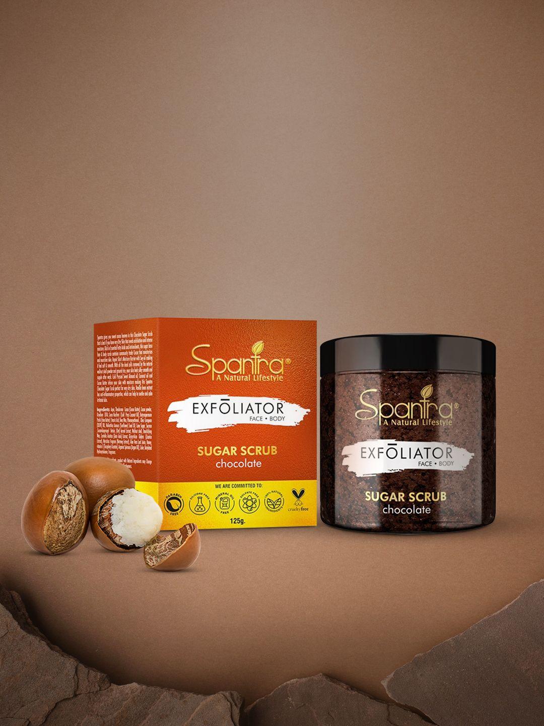 spantra chocolate sugar scrub - 125gm