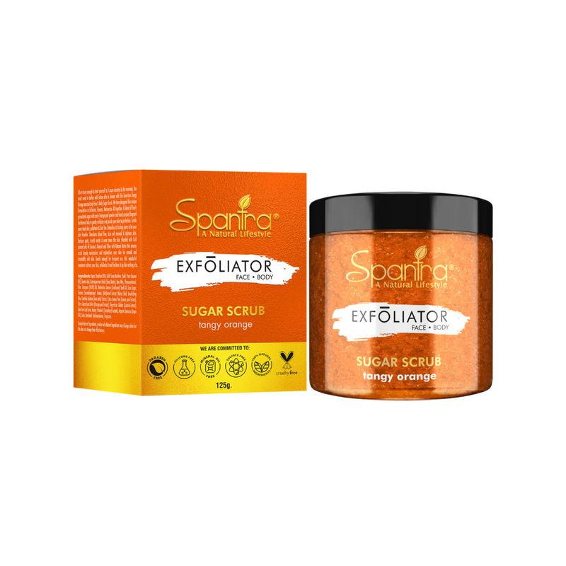 spantra exfoliator tangy orange sugar scrub