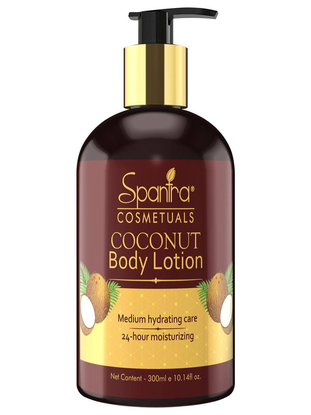 spantra gold coconut dry skin body lotion 300ml