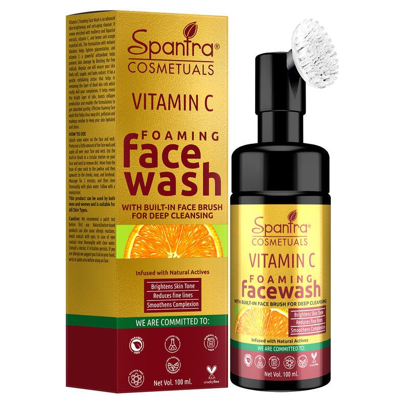 spantra vitamin c foaming face wash