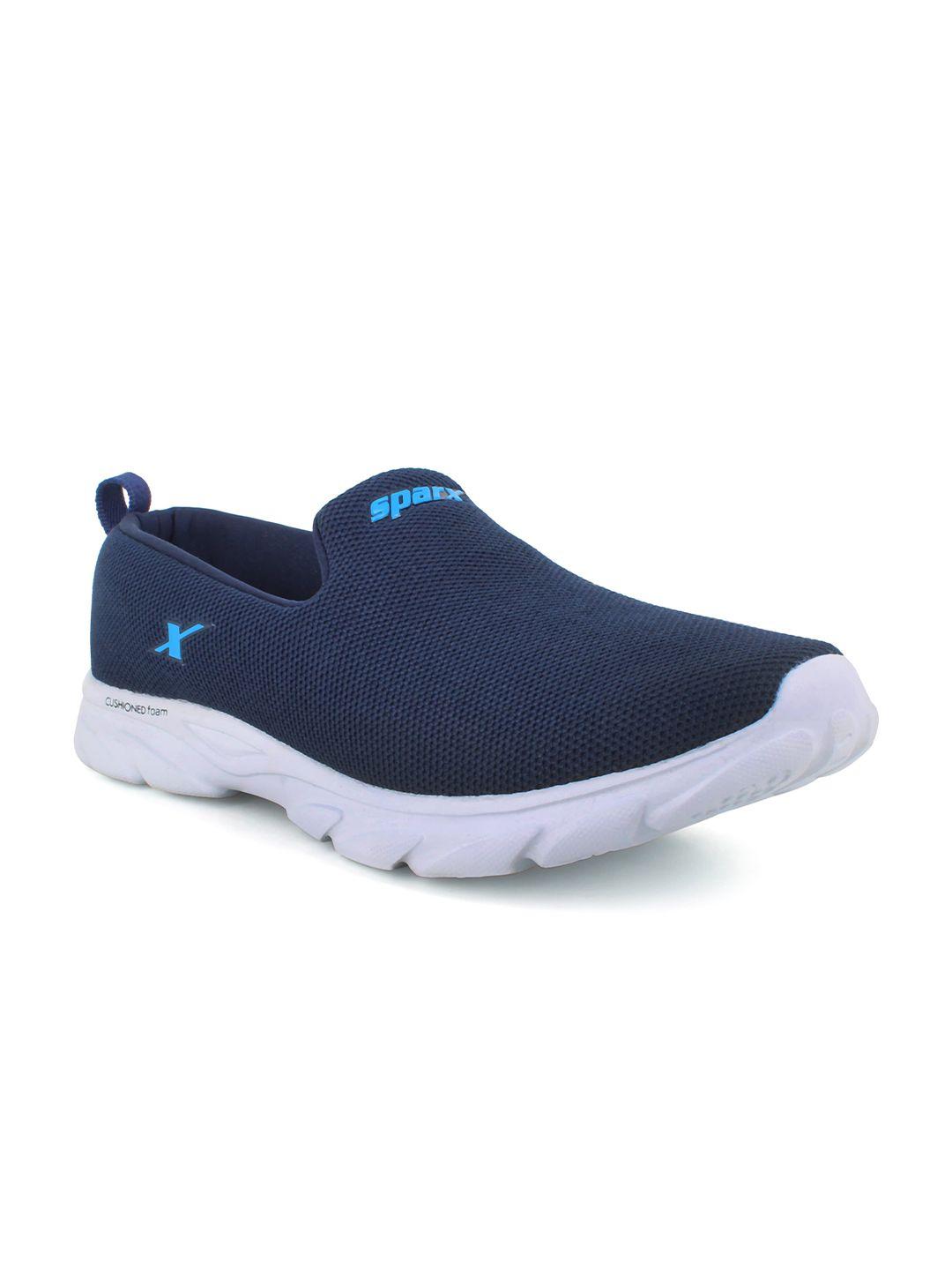 sparx men navy blue slip on sports shoes