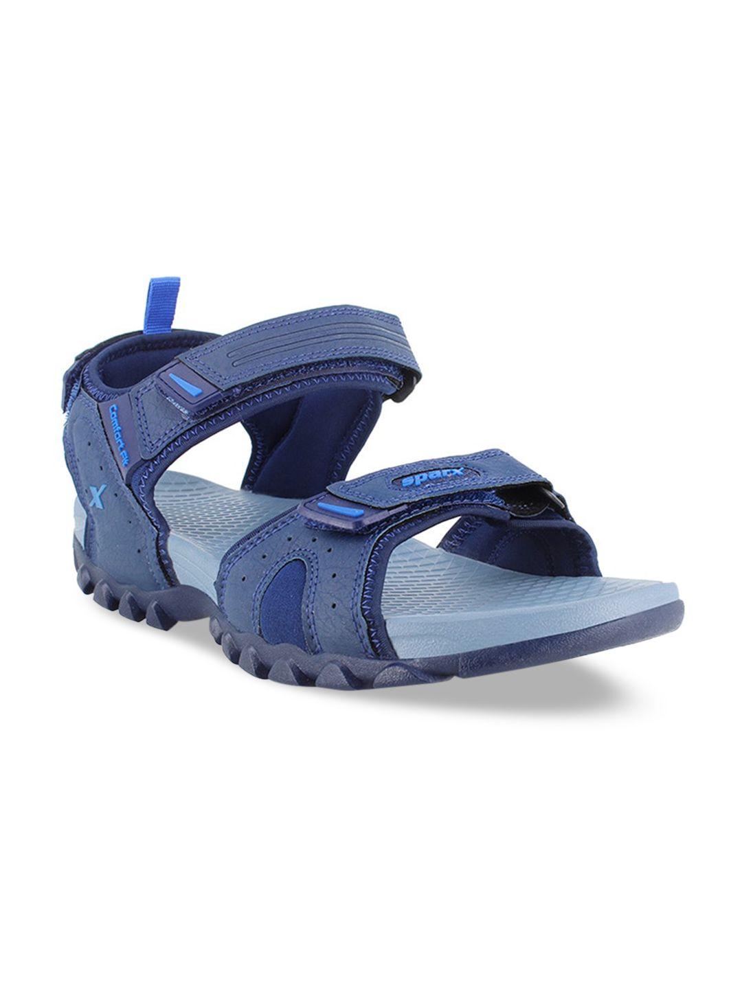 sparx men navy blue solid 
sports sandals