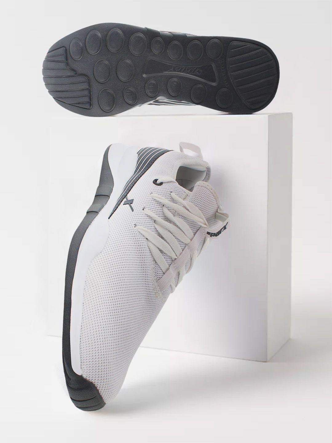 sparx men off-white mesh running shoes