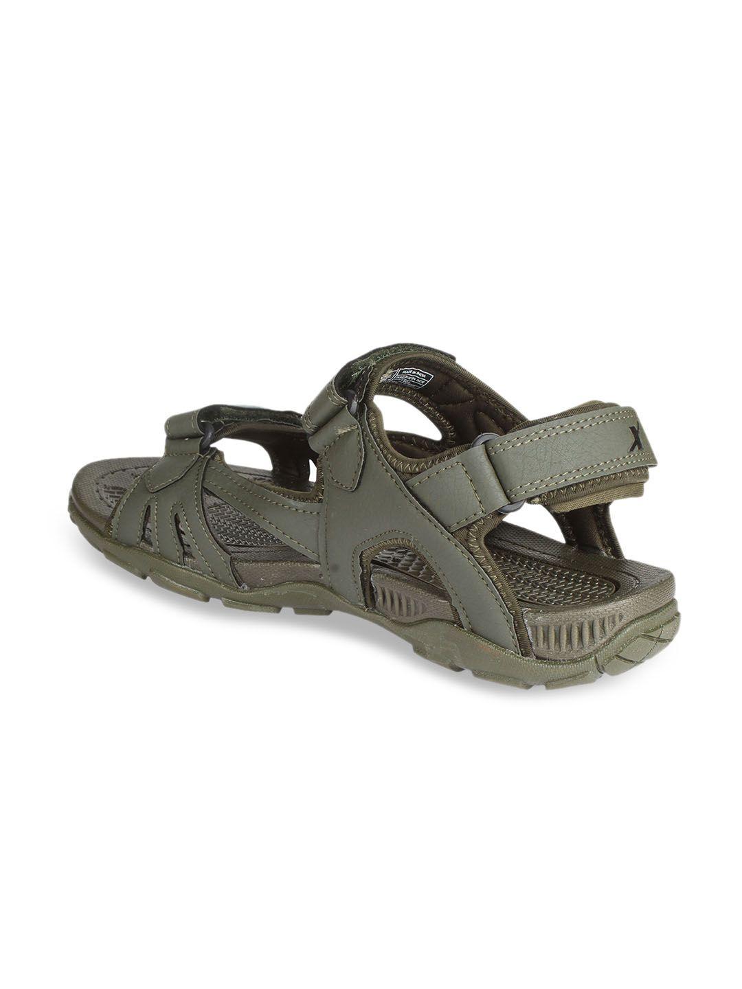 sparx men olive green sports sandals