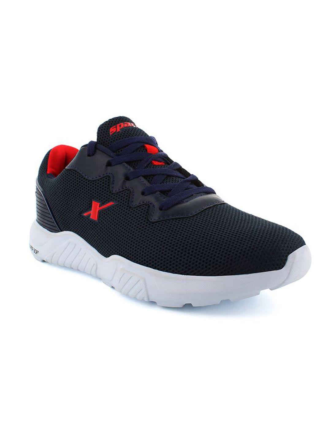 sparx men textured lace-up running shoes