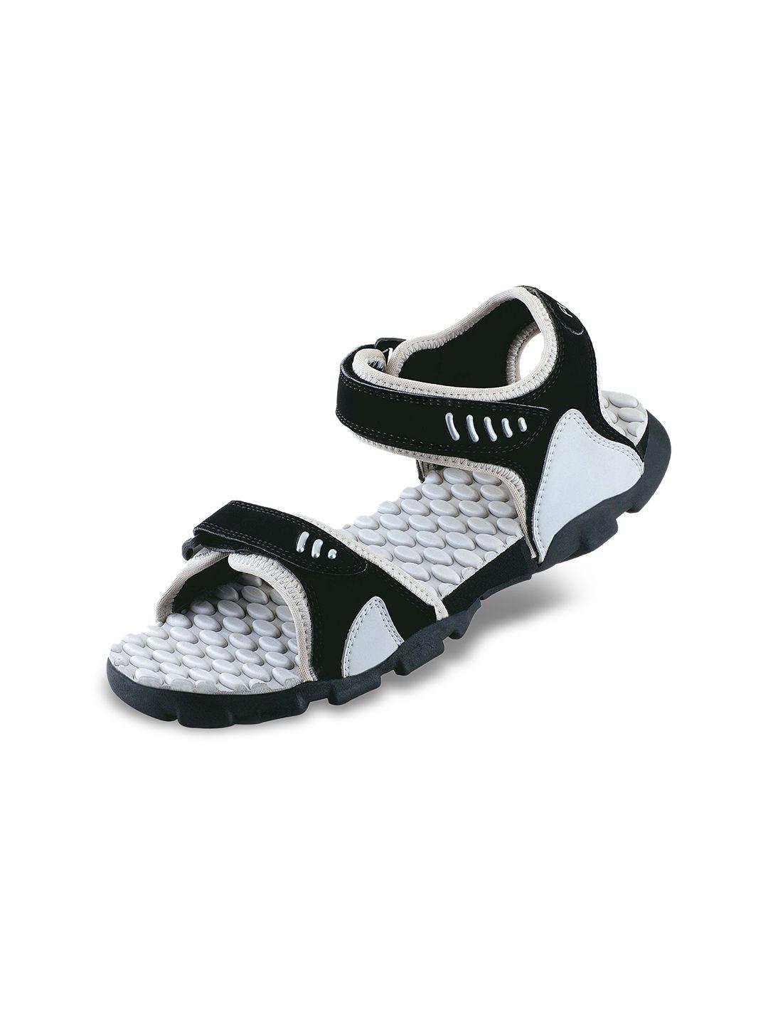 sparx women black & grey sports sandals