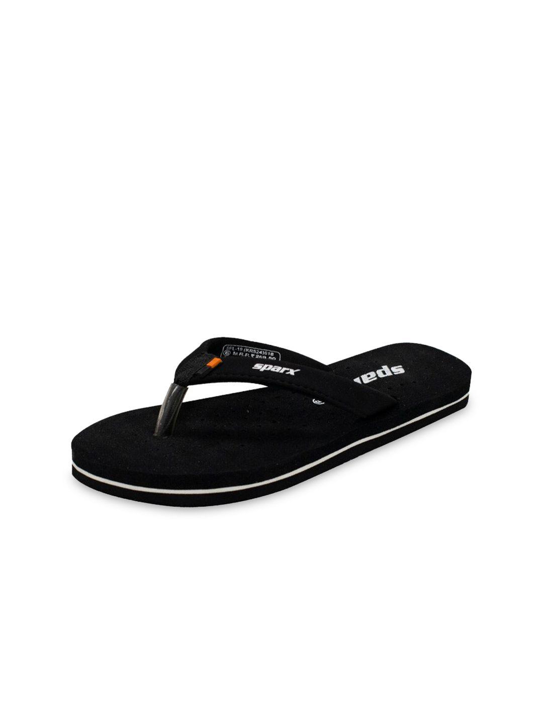 sparx women black & white room slippers